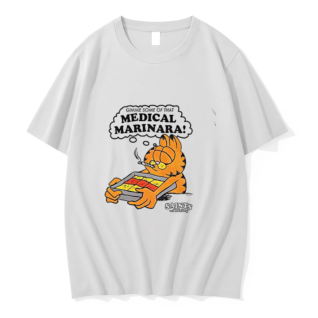 Premium Orange Cat Cartoon Character Gimme Some Of That Medical Marinara Saints And Boss Dog Tshirts