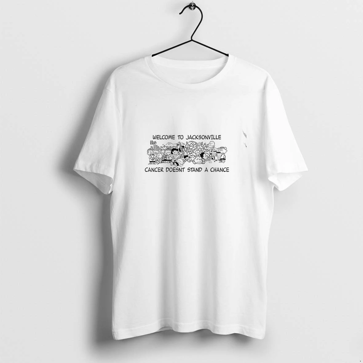 Premium Peanuts Gang Welcome To Jacksonville Cancer Doesnt Stand A Chance Tshirts