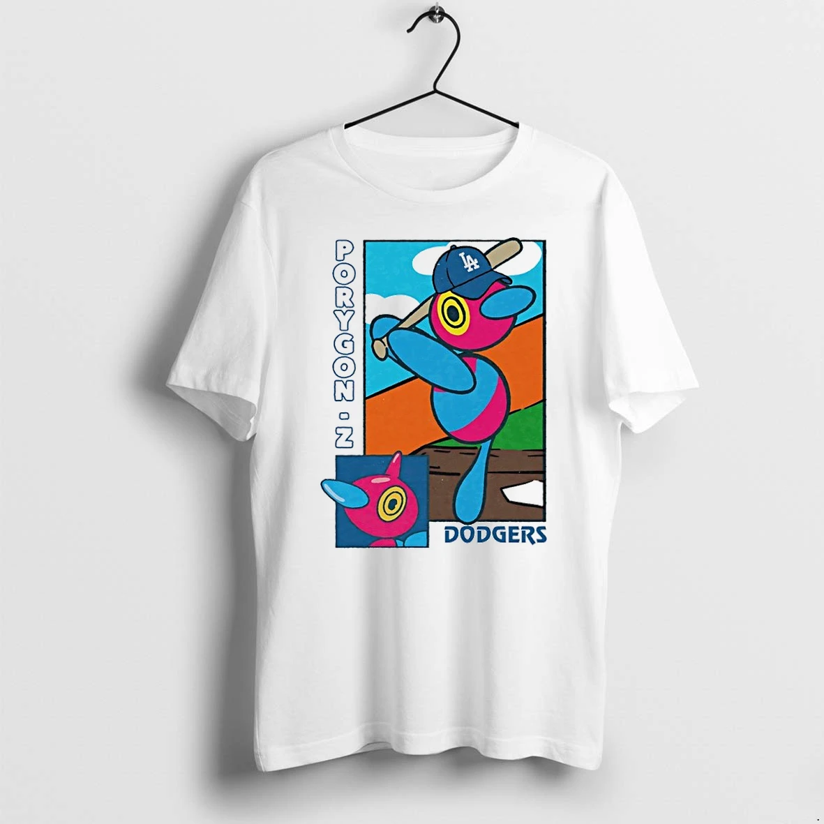 Premium Porygon Z Los Angeles Dodgers Pokemon Tshirts
