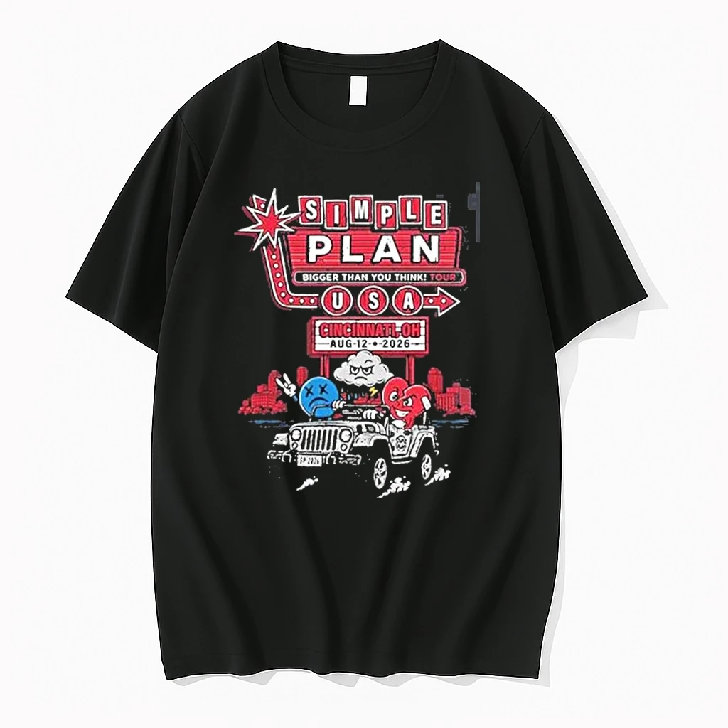 Simple Plan Cincinnati Oh Event Tee At The Andrew J Brady Music Center August 12 2026 Tshirts Sweater Hoodie