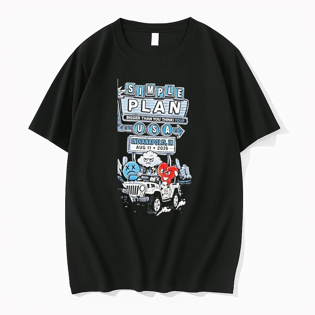 Simple Plan Indianapolis In Event Tee At White River State Park August 11 2026 Tshirts Sweater Hoodie