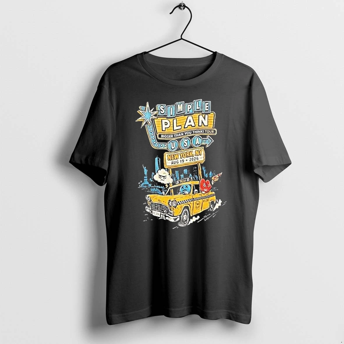 Simple Plan New York Event Tee At Capital One City Parks Foundation Summerstage On August 19 2026 Tshirts Sweater H