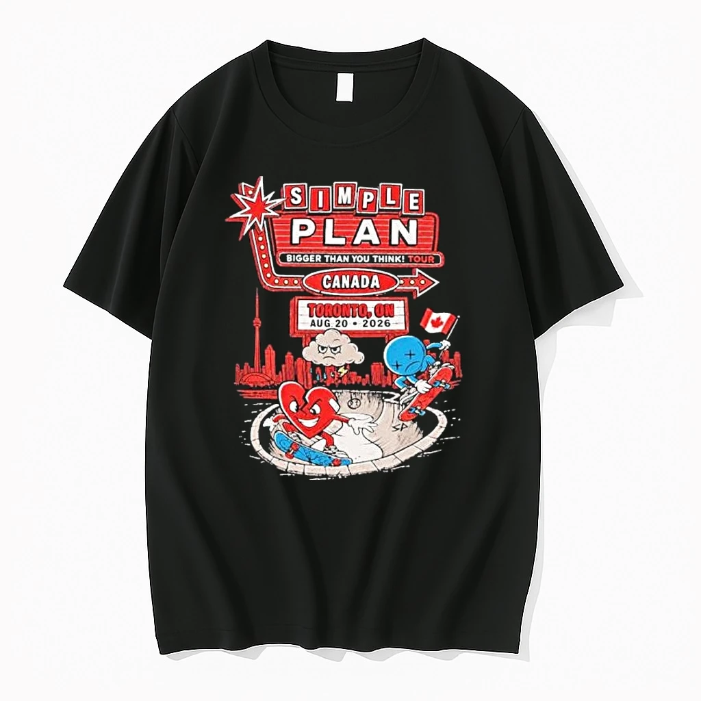 Simple Plan Toronto On Canada 2026 Event Tee Live At Rbc Amphitheatre On August 20 2026 Tshirts Sweater Hoodie