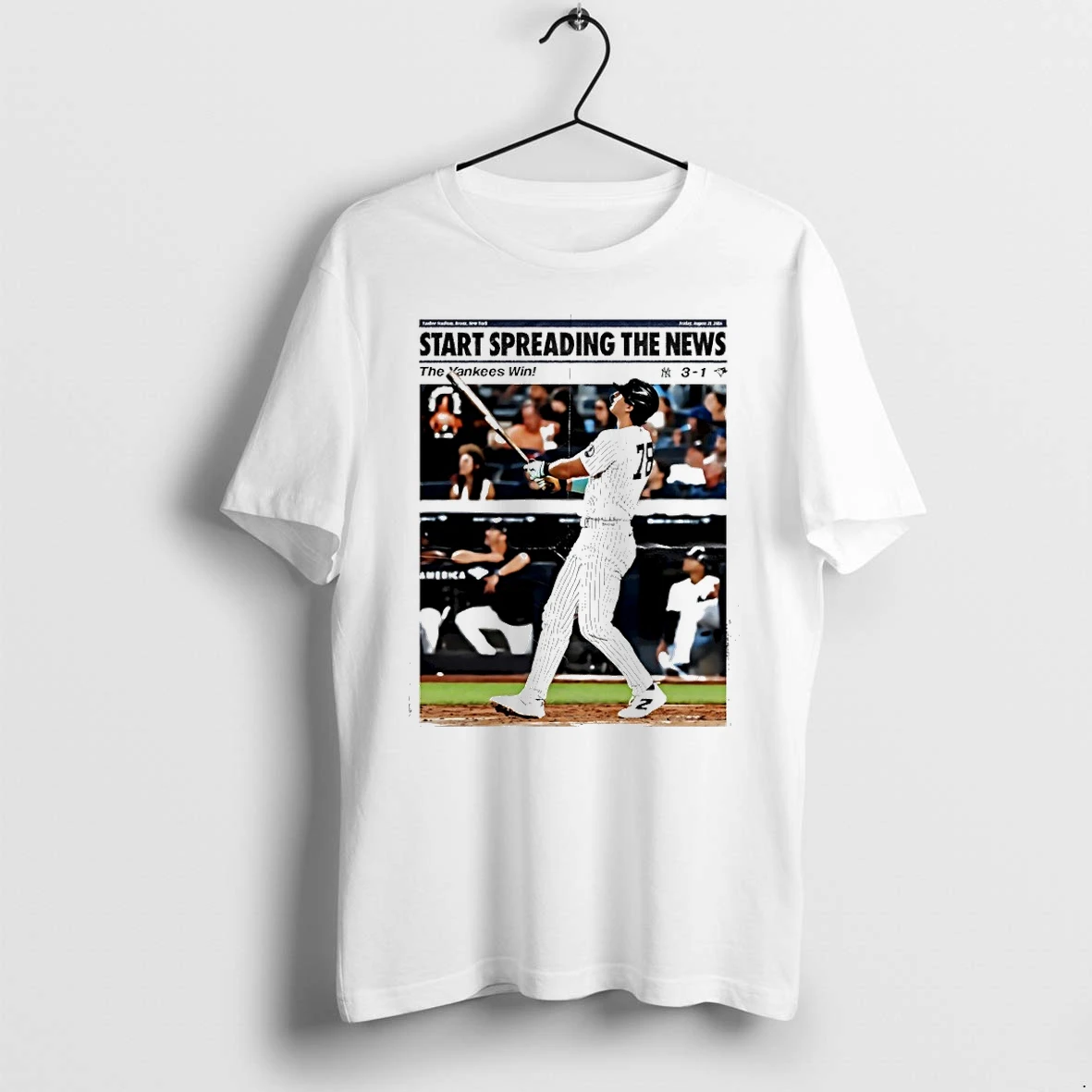Start Spreading The News New York Yankees Win Tshirts Sweater Hoodie
