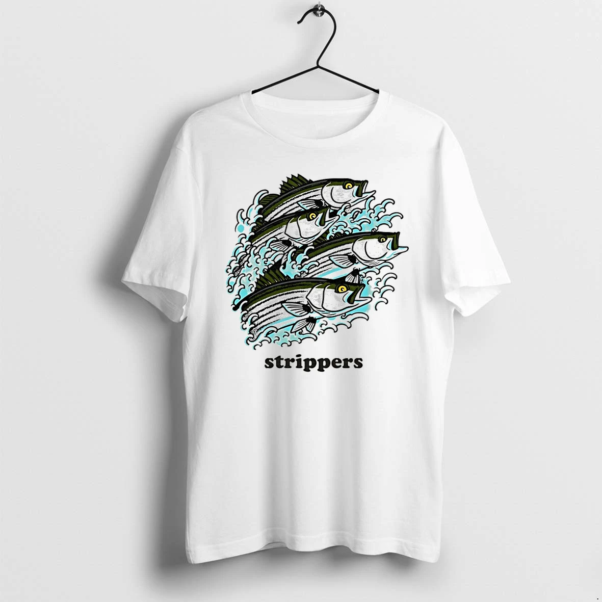 Strippers Fish Fishing Striped Bass Tshirts Sweater Hoodie