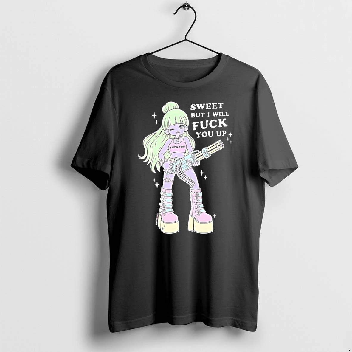 Sweet But I Will Fuck You Up Angel Girl Tshirts Sweater Hoodie