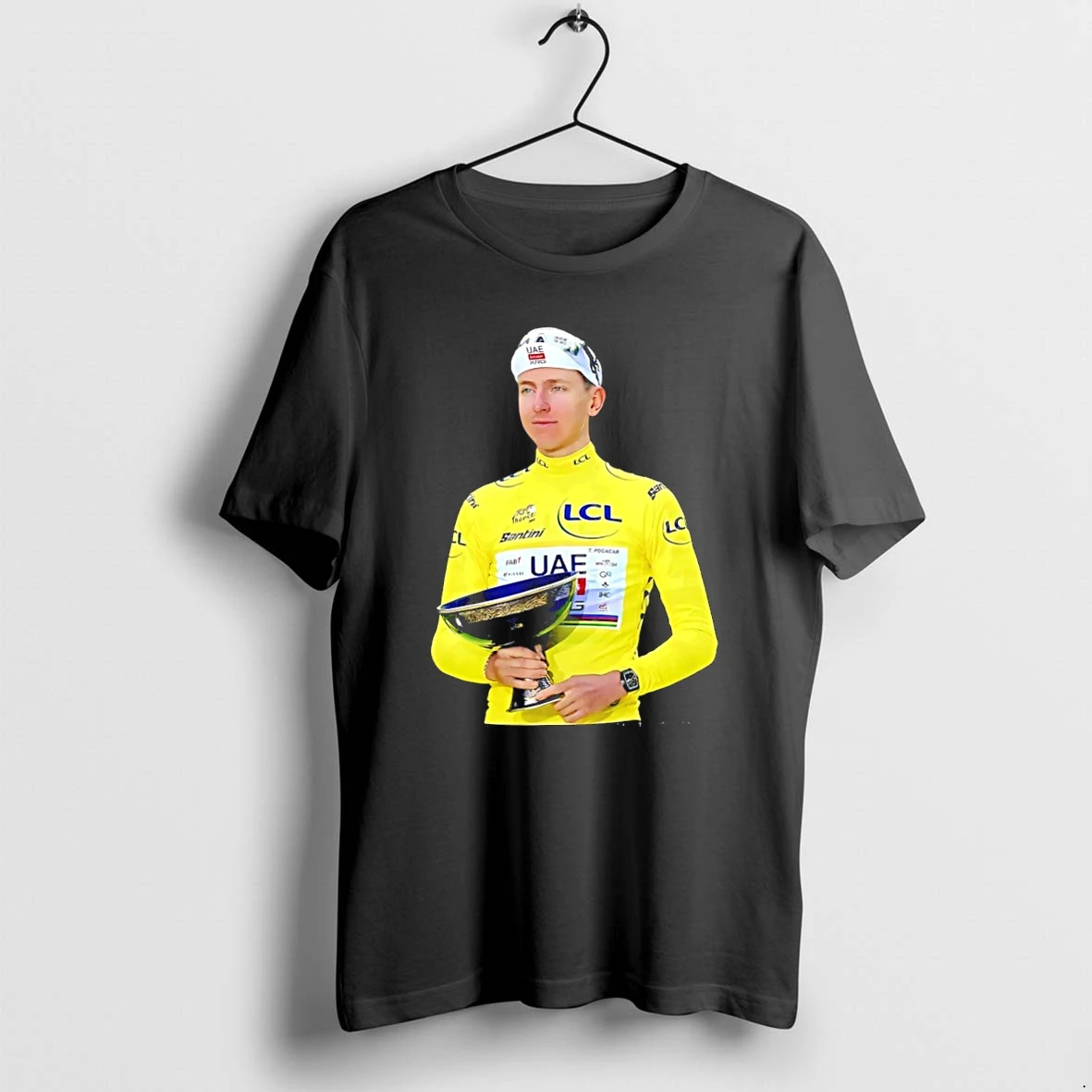 Tadej Pogacar 2025 Champion Trophy Tshirts Sweater Hoodie