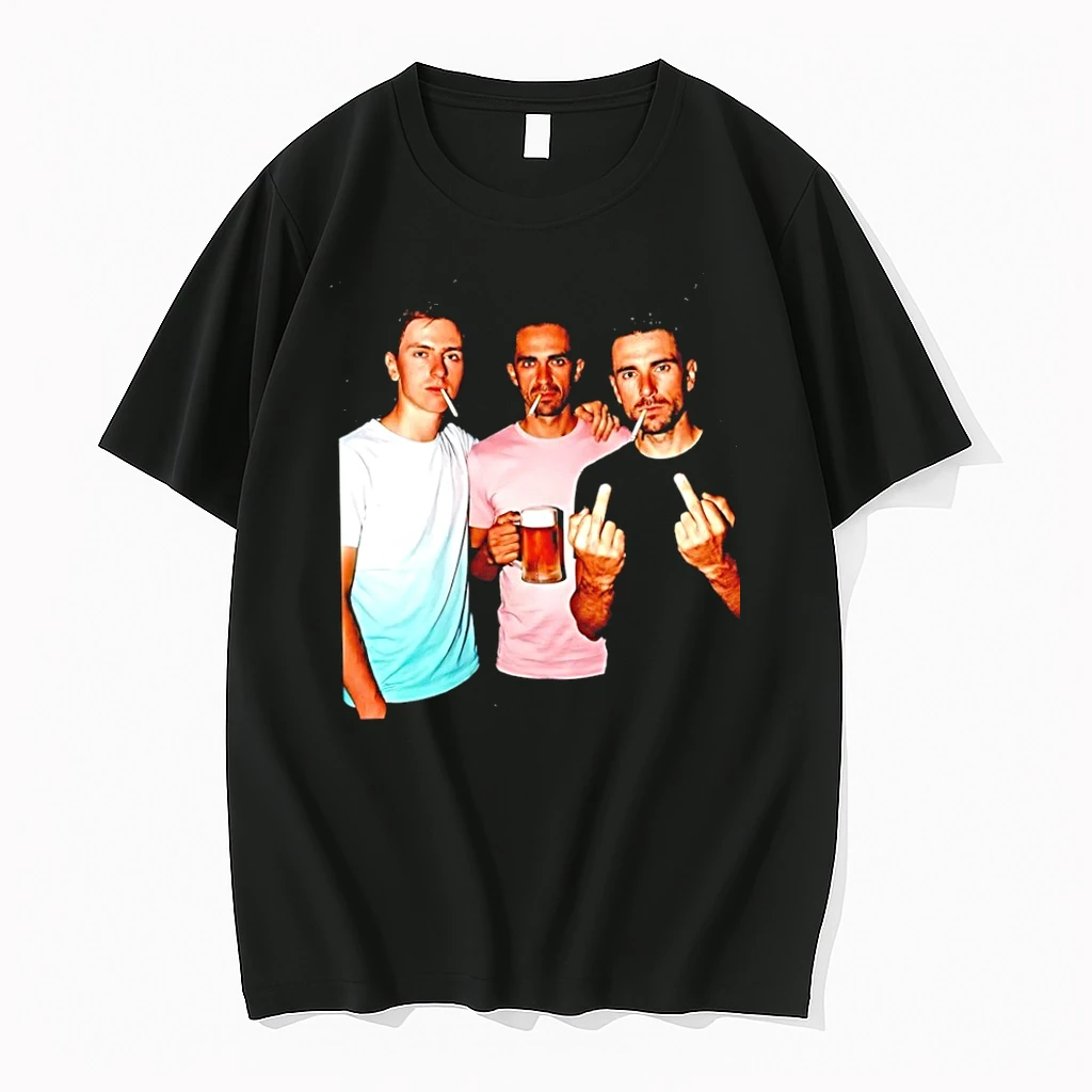 Tadej Pogacar Primo Roglic And Alberto Contador Middle Finger Smoking Beer Tshirts Sweater Hoodie
