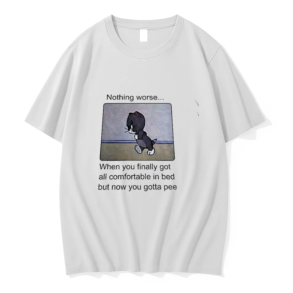 Tom Cat Funny Nothing Worse When You Finally Got All Comfortable In Bed Tshirts Sweater Hoodie