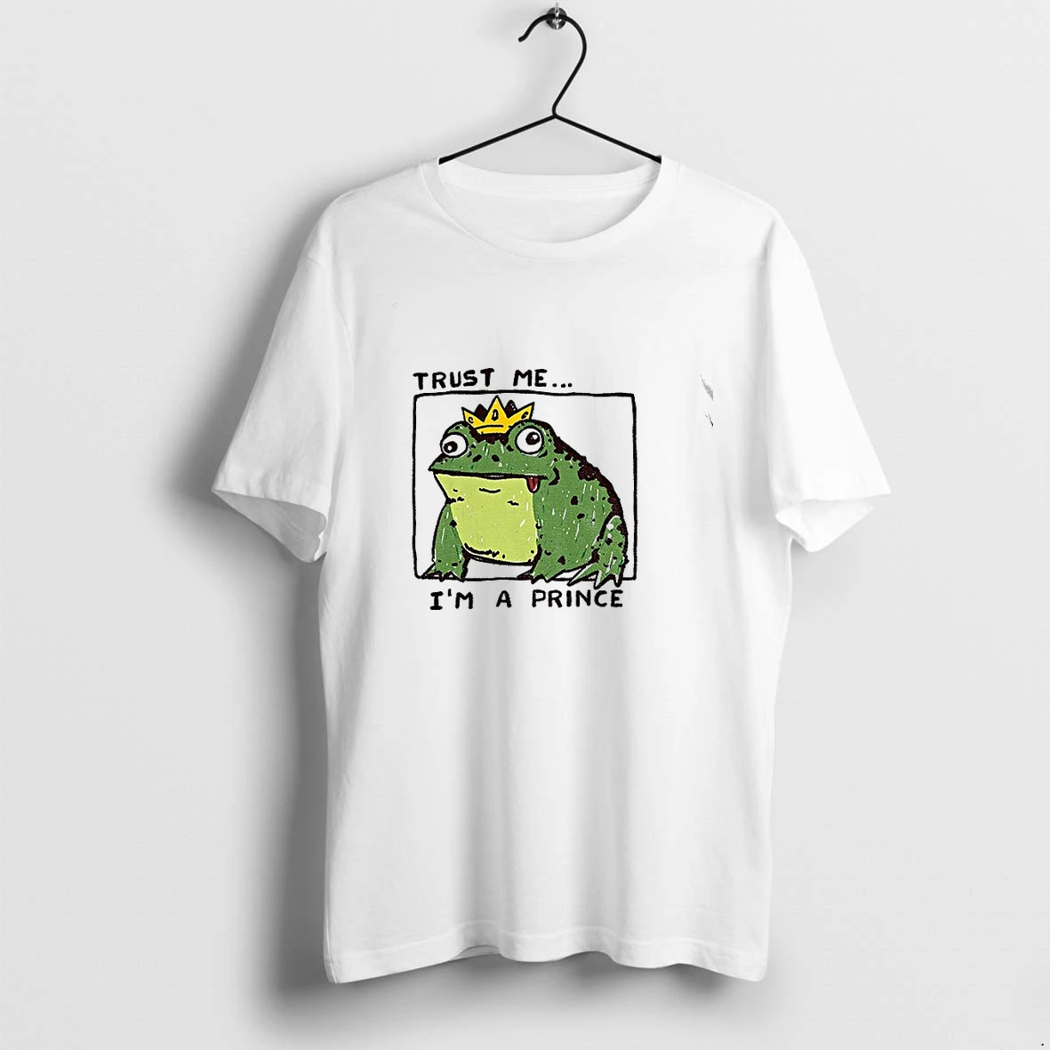 Trust Me Im A Prince Derpy Frog Wearing A Crown Tshirts Sweater Hoodie