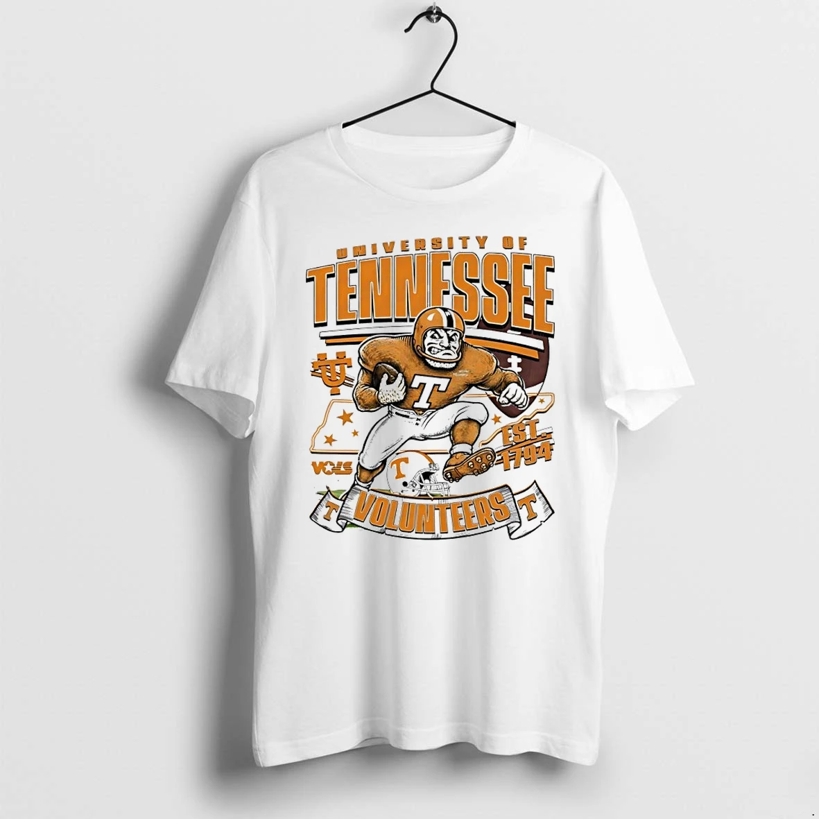 University Of Tennessee Volunteers Est 1794 Football Mascot Tshirts Sweater Hoodie