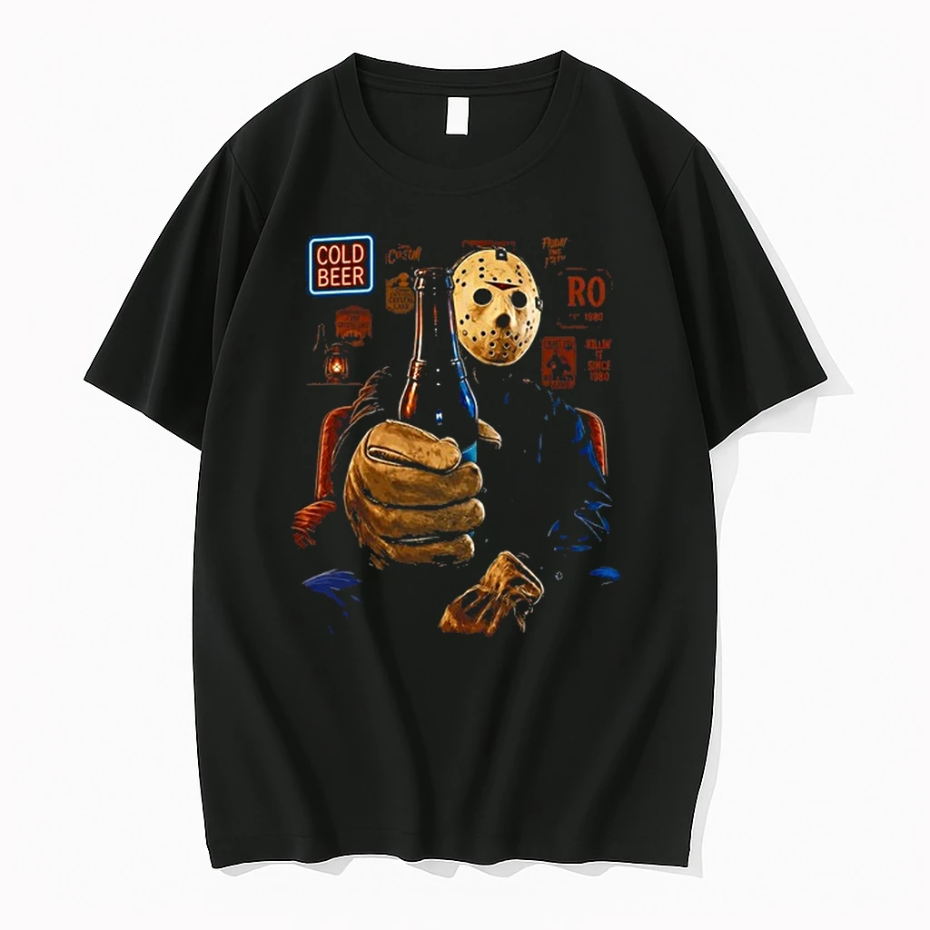 Jason Voorhees Friday The 13th Cold Beer Chilling In The Bar 0 Tshirts Sweater Hoodie
