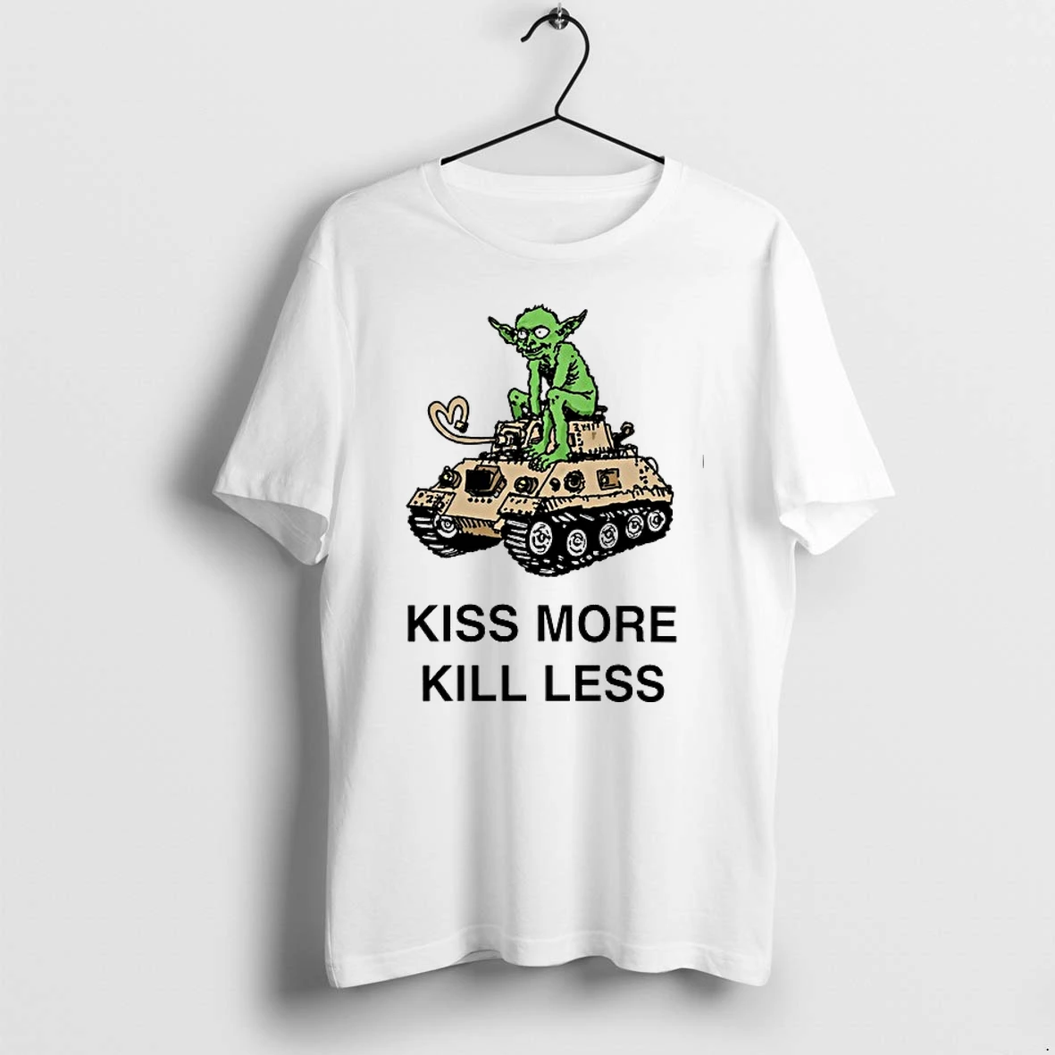 Kiss More Kill Less Goblin Tank Peace 0 Tshirts Sweater Hoodie