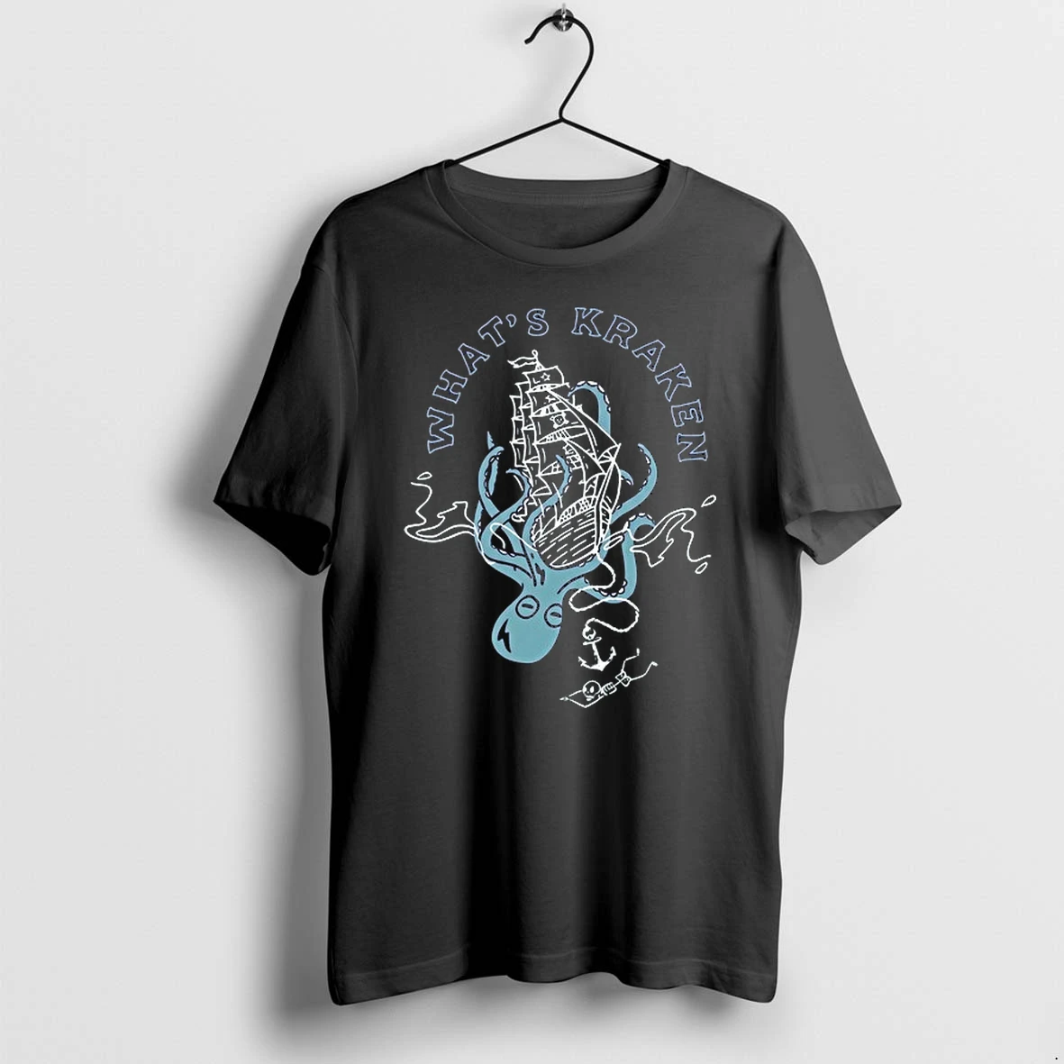 Kraken Octopus Ship Anchor Skeleton What Is Kraken Nautical Sea Creature 0 Tshirts Sweater Hoodie