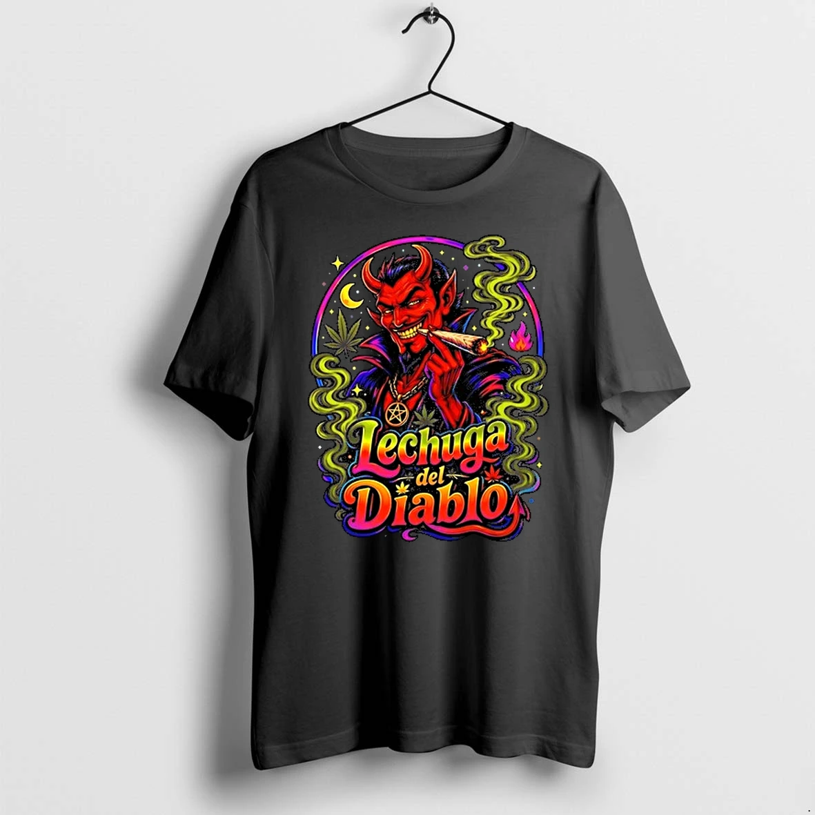 Lechuga Del Diablo Devil Smoking Weed 0 Tshirts Sweater Hoodie