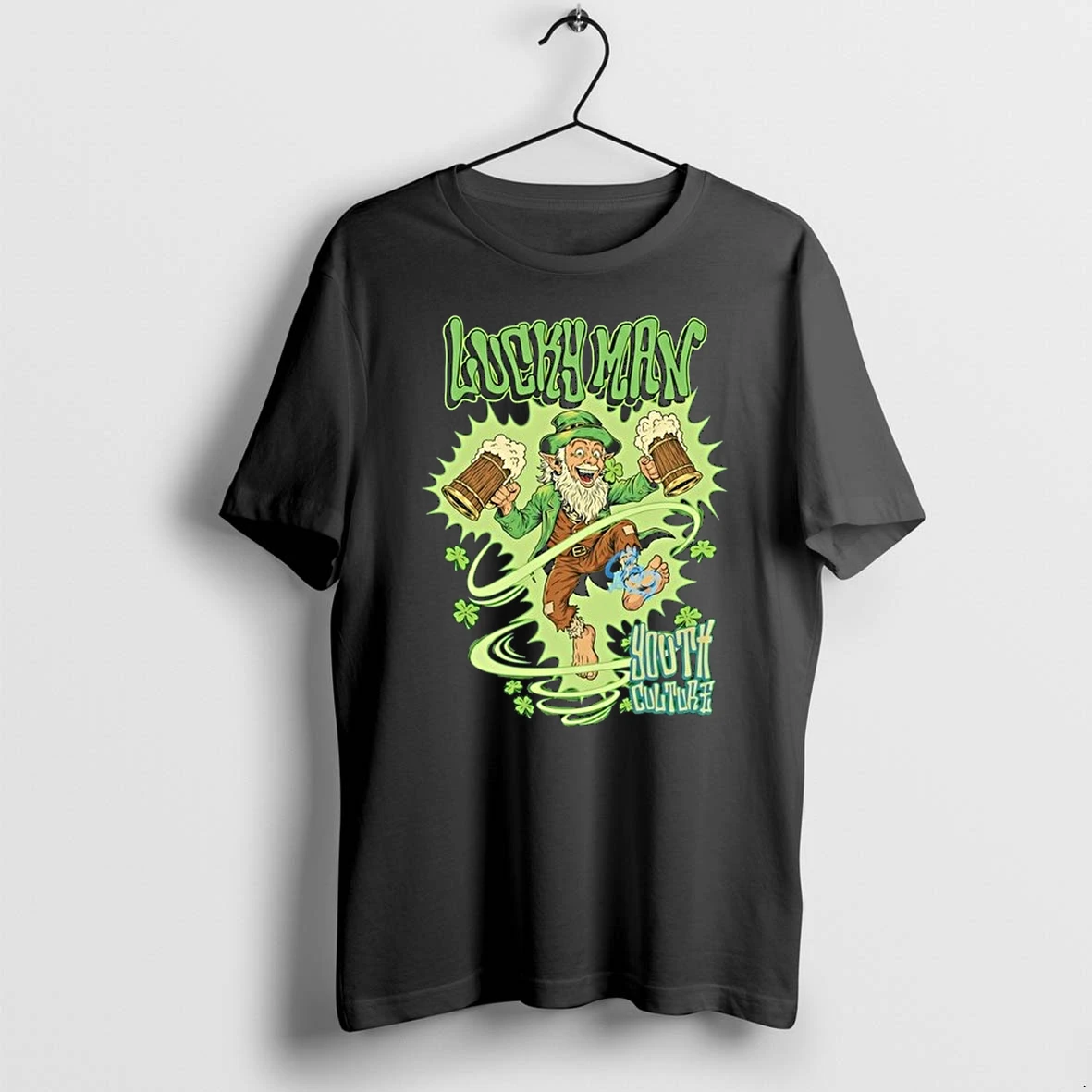 Leprechaun Lucky Man Youth Culture More Than Movement St Patricks Day 0 Tshirts Sweater Hoodie