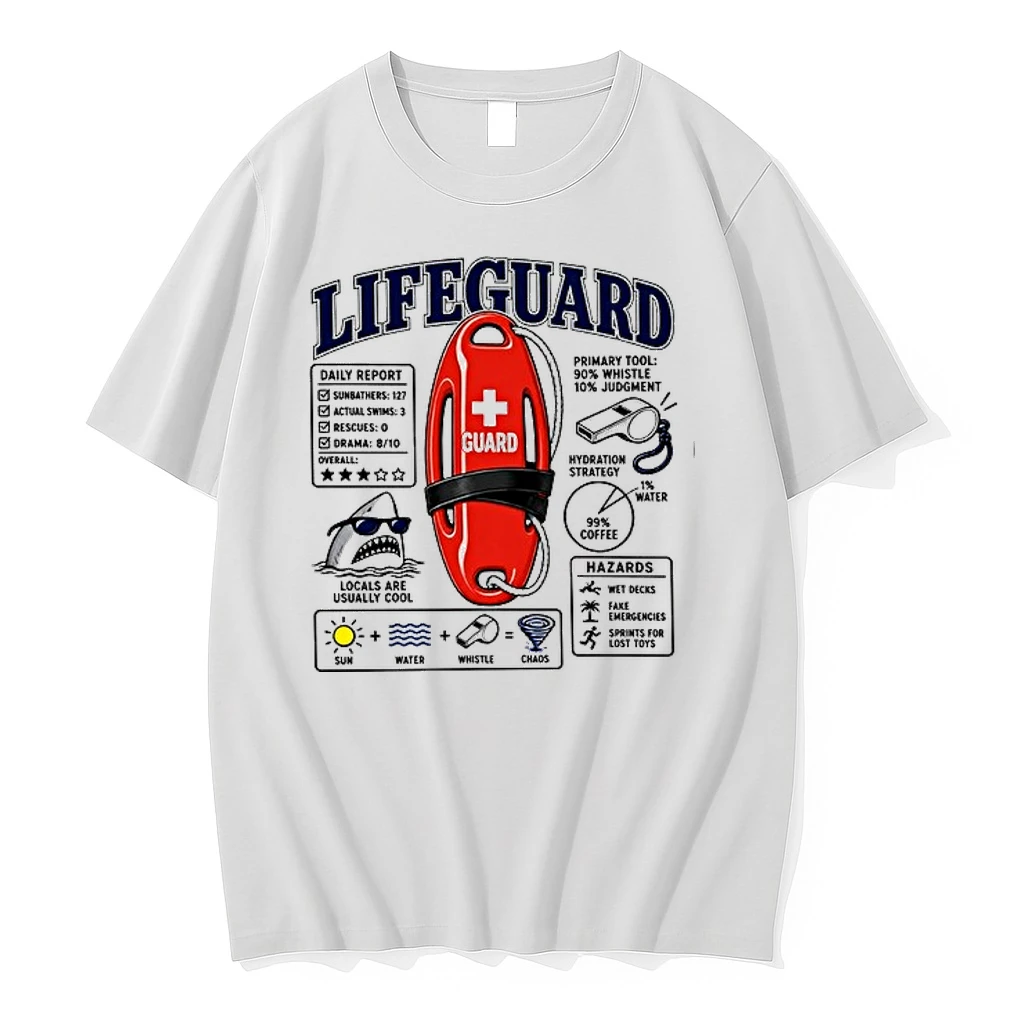 Lifeguard Daily Report Sun Water Whistle Equals Chaos Red Rescue Buoy Shark Sunglasses 0 Tshirts Sweater Hoodie