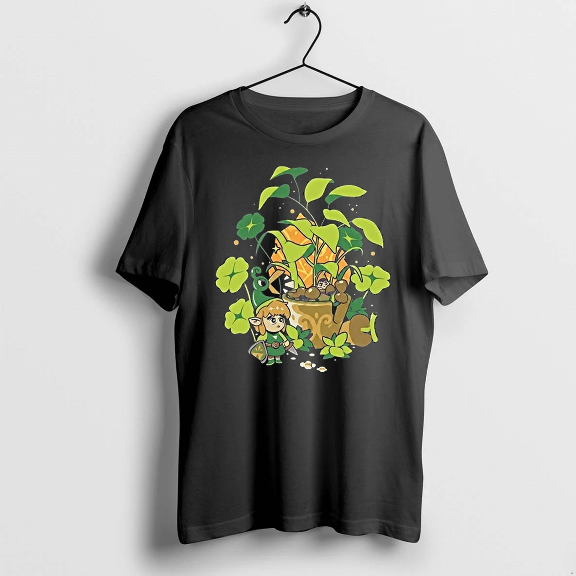 Link The Legend Of Zelda Minish Cap Tiny Hero In A Garden 0 Tshirts Sweater Hoodie