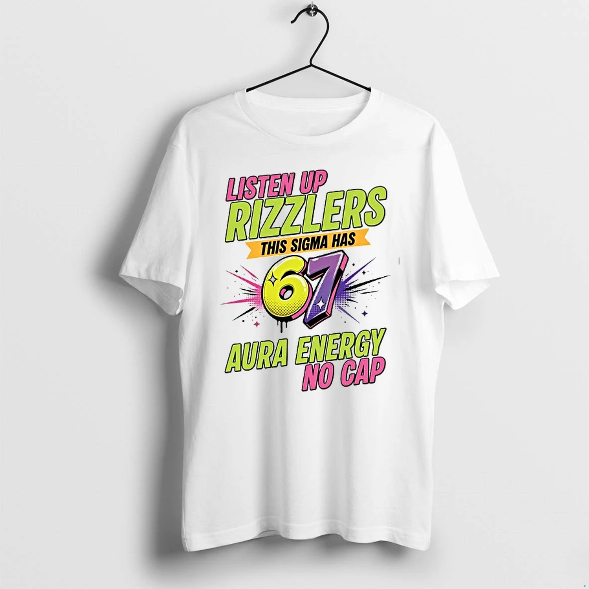 Listen Up Rizzlers This Sigma Has 67 Aura Energy No Cap 0 Tshirts Sweater Hoodie