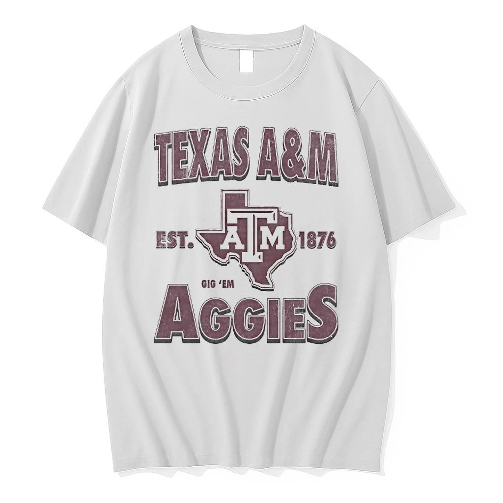 Mkgmhqrk Texas Am Est 1876 Gig Em Aggies Logo Tshirts Sweater Hoodie
