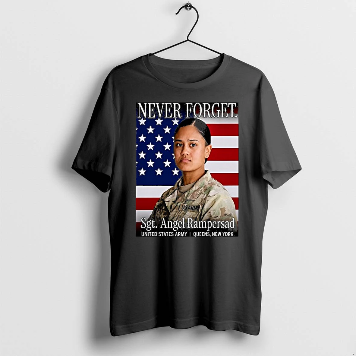 Never Forget Sgt Angel Rampersad United States Army Queens New York 0 Tshirts Sweater Hoodie