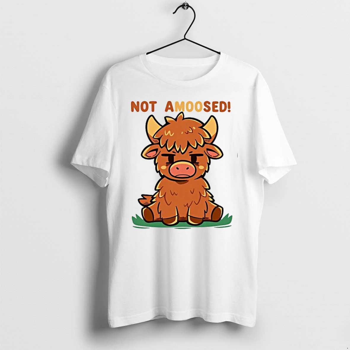 Not Amoosed Highland Cow Cute Pun 0 Tshirts Sweater Hoodie