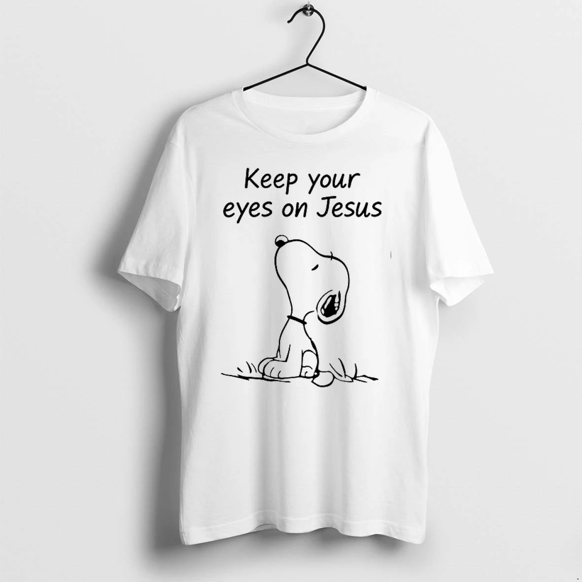 Peanuts Snoopy Keep Your Eyes On Jesus 0 Tshirts Sweater Hoodie