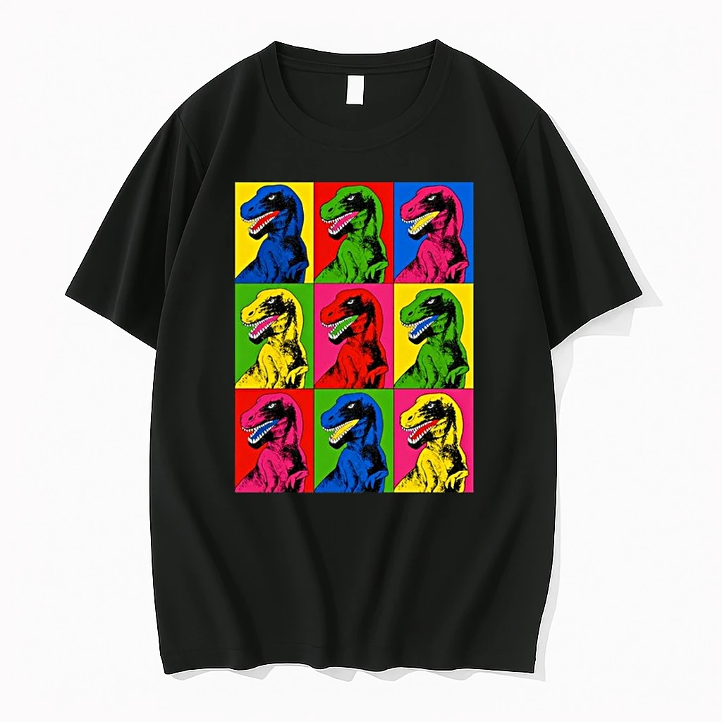Pop Art T Rex Dinosaur Colorful Tyrannosaurus 0 Tshirts Sweater Hoodie
