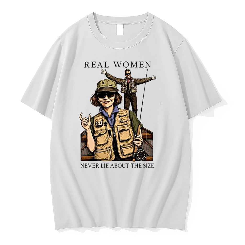 Real Women Never Lie About The Size Fishing 0 Tshirts Sweater Hoodie