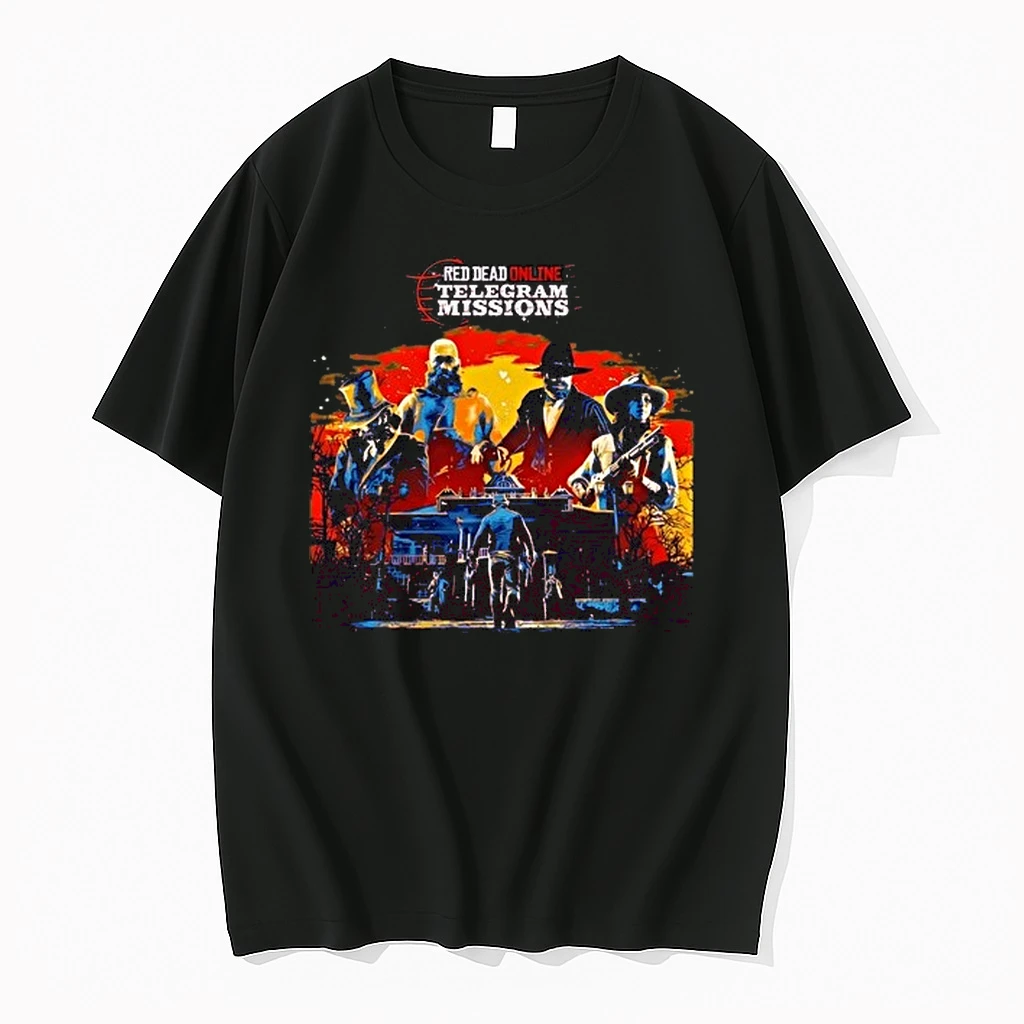 Red Dead Online Telegram Missions Characters Rockstar Games Outlaw Western 0 Tshirts Sweater Hoodie