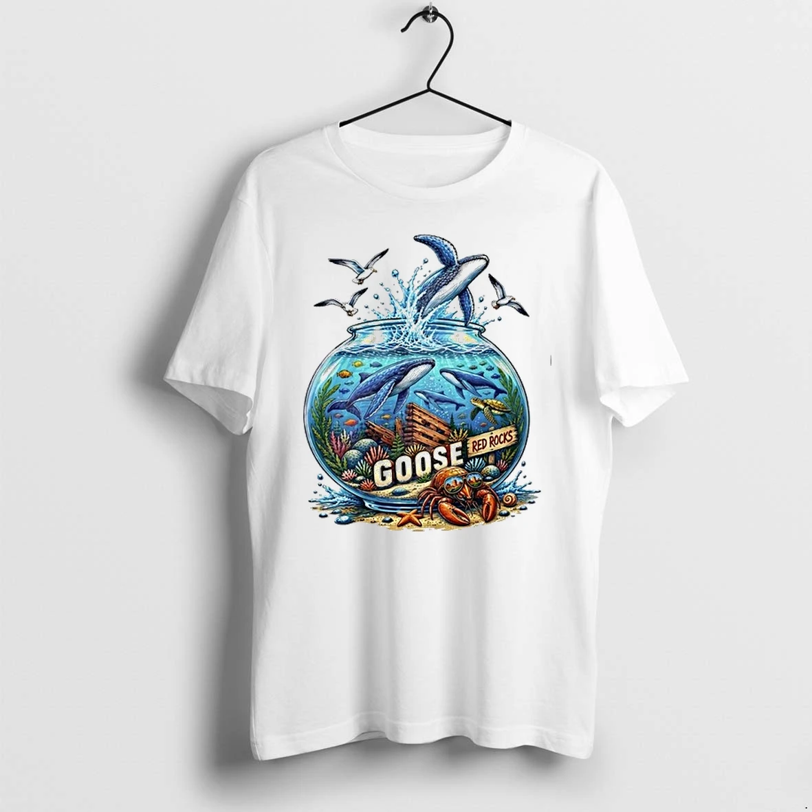 Red Rocks Goose Whales Sea Turtle Crab Fishbowl 0 Tshirts Sweater Hoodie
