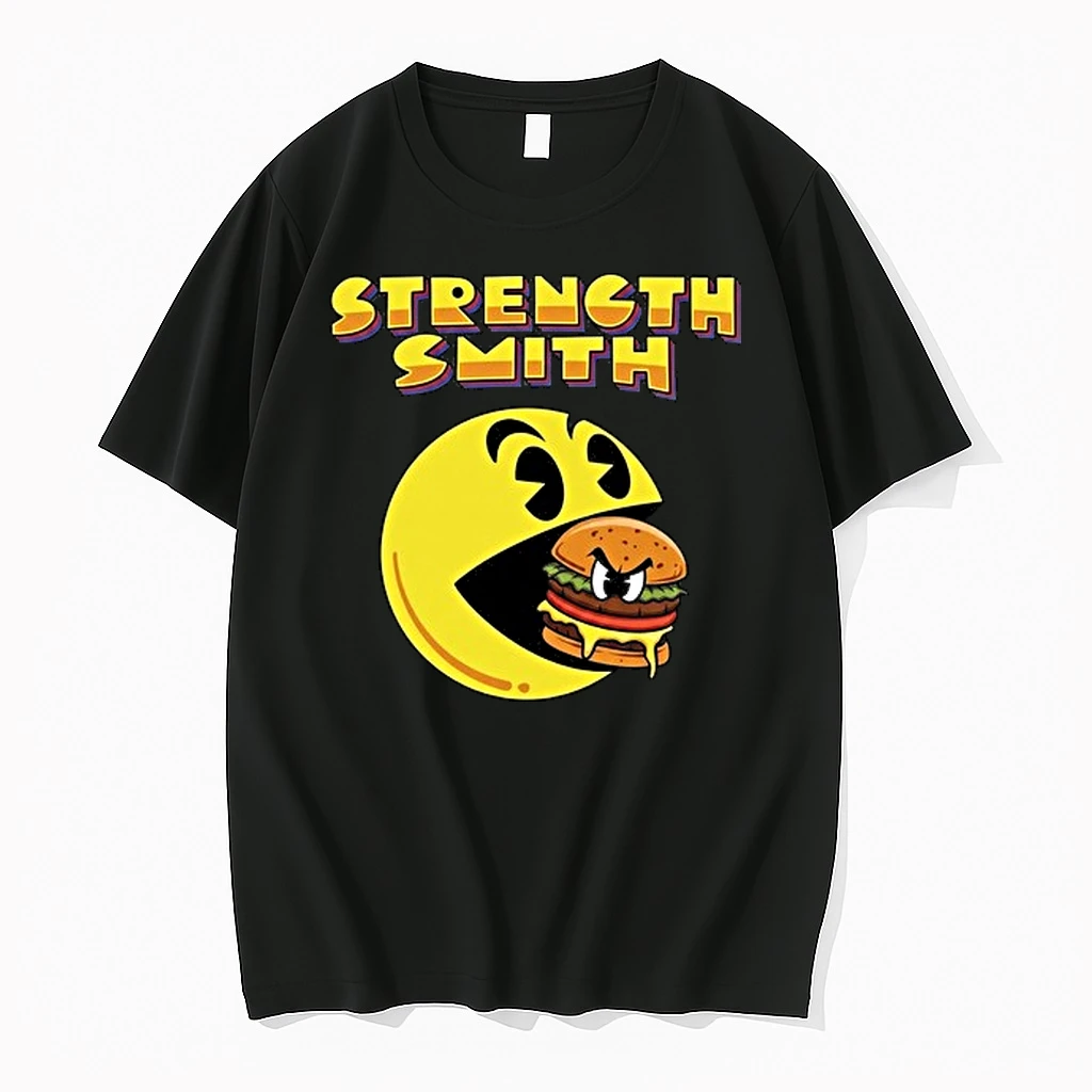 Strength Smith Pac Man Vs Burger Gaming 0 Tshirts Sweater Hoodie