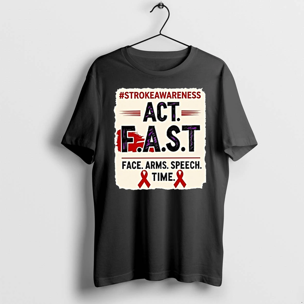 Stroke Awareness Act Fast Face Arms Speech Time 0 Tshirts Sweater Hoodie