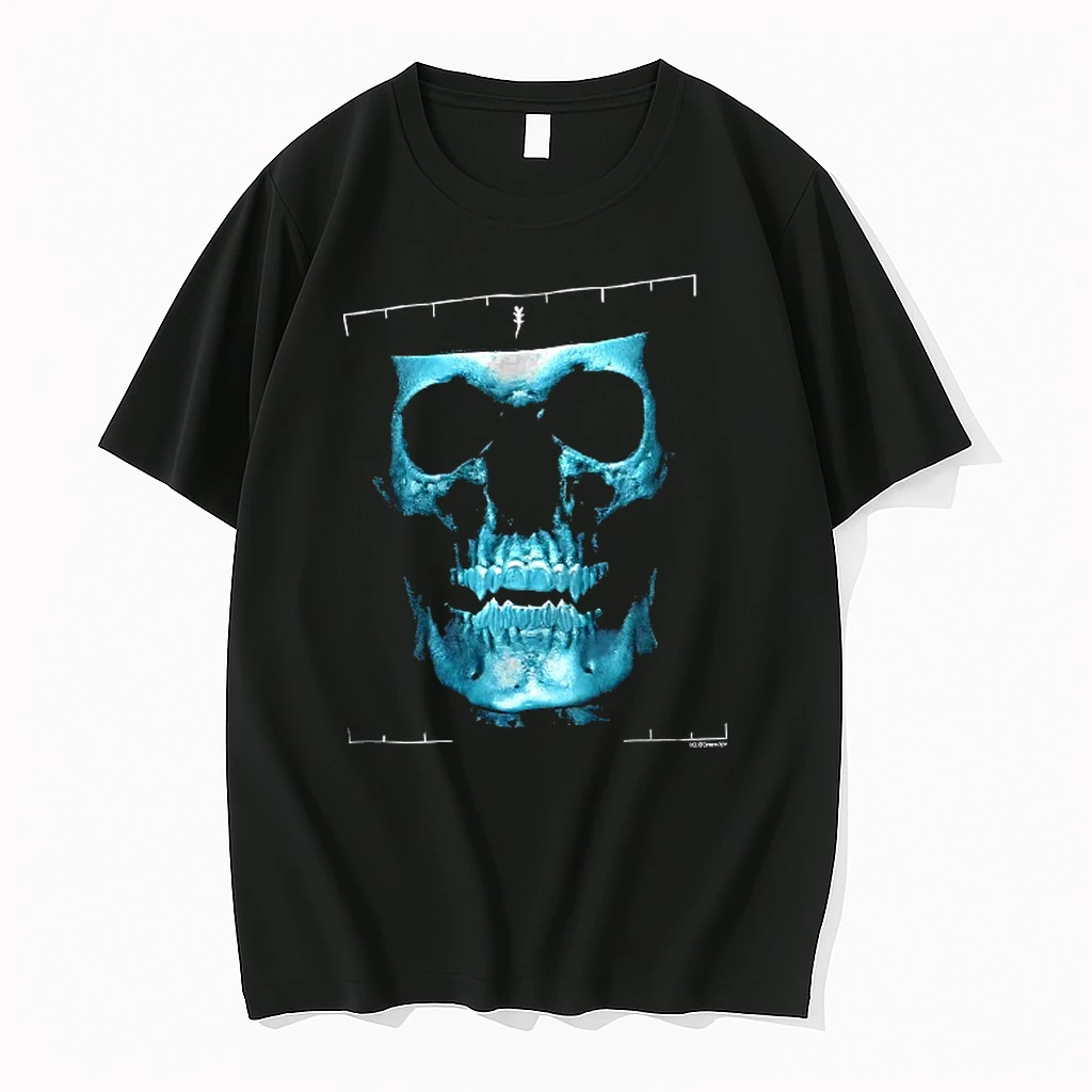 Officials Blue Medical Ct Scan Skull Fangs T Shirt Sweater Hoodie