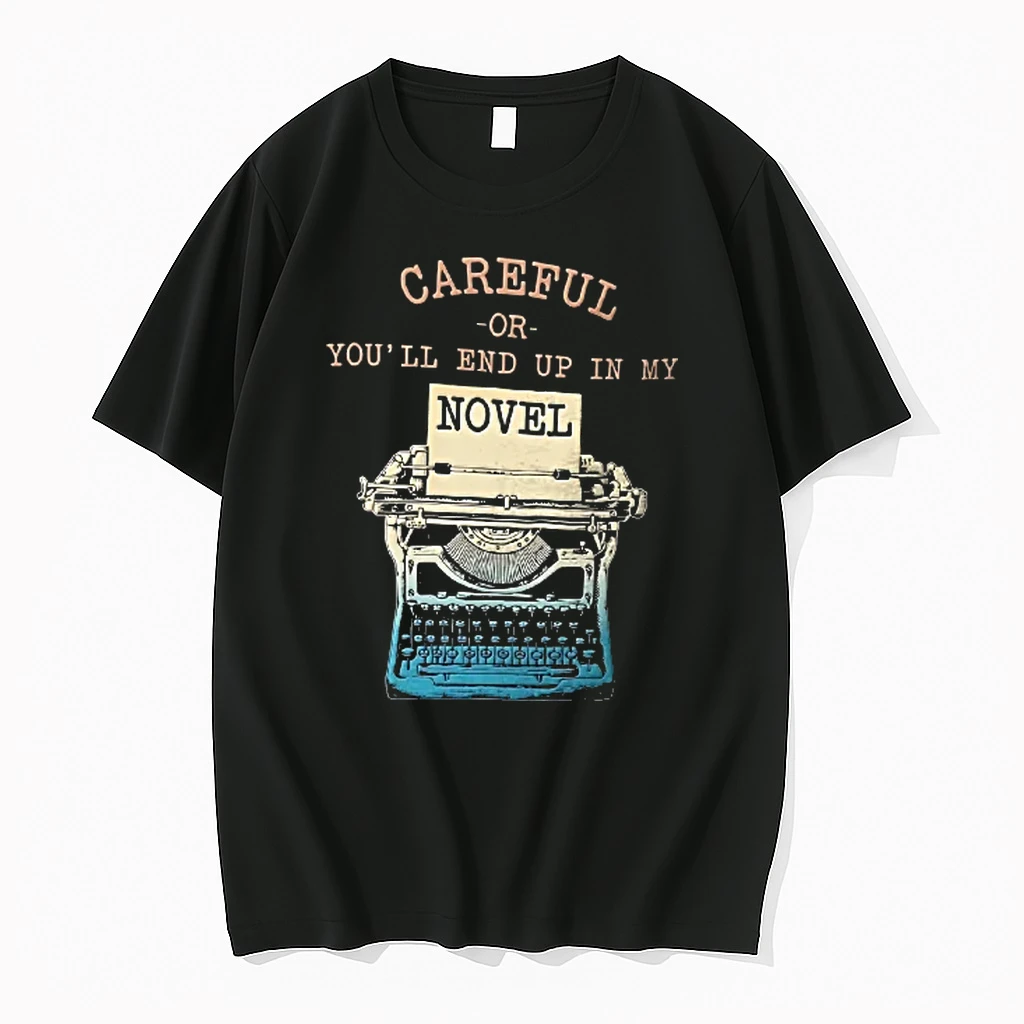 Officials Careful Or Youll End Up In My Novel Vintage Typewriter With Paper T Shirt Sweater Hoodie