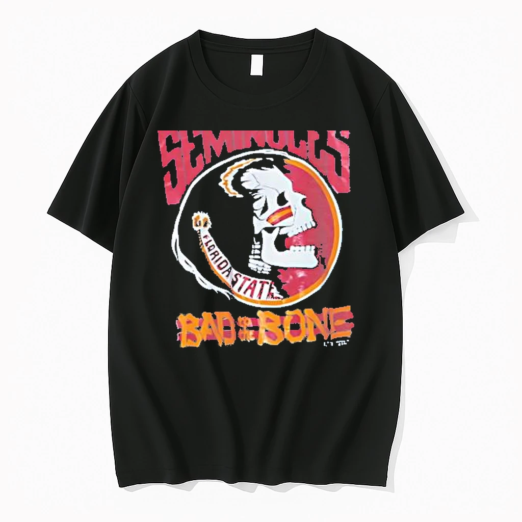 Officials Florida State Seminoles Bad To The Bone Skull Tee T Shirt Sweater Hoodie