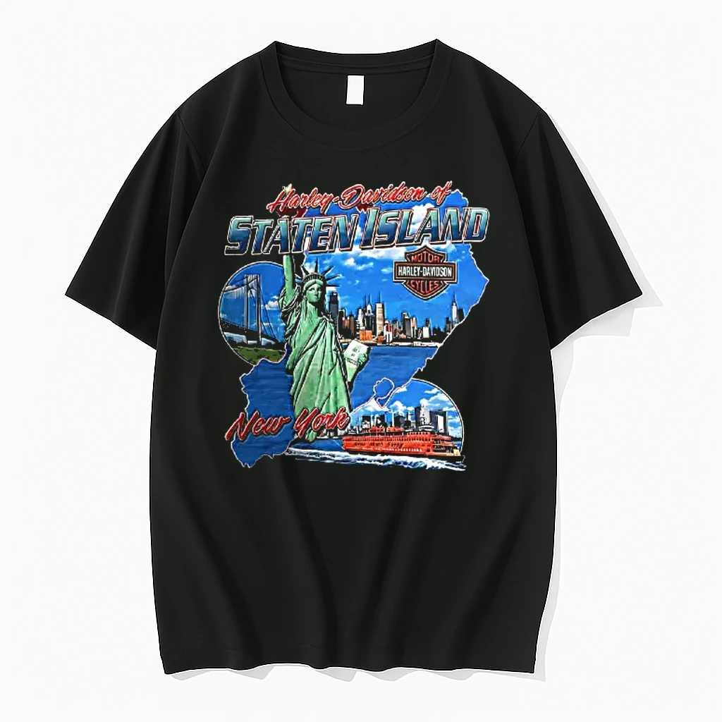 Officials Harley Davidson Of Staten Island Statue Of Liberty New York City T Shirt Sweater Hoodie