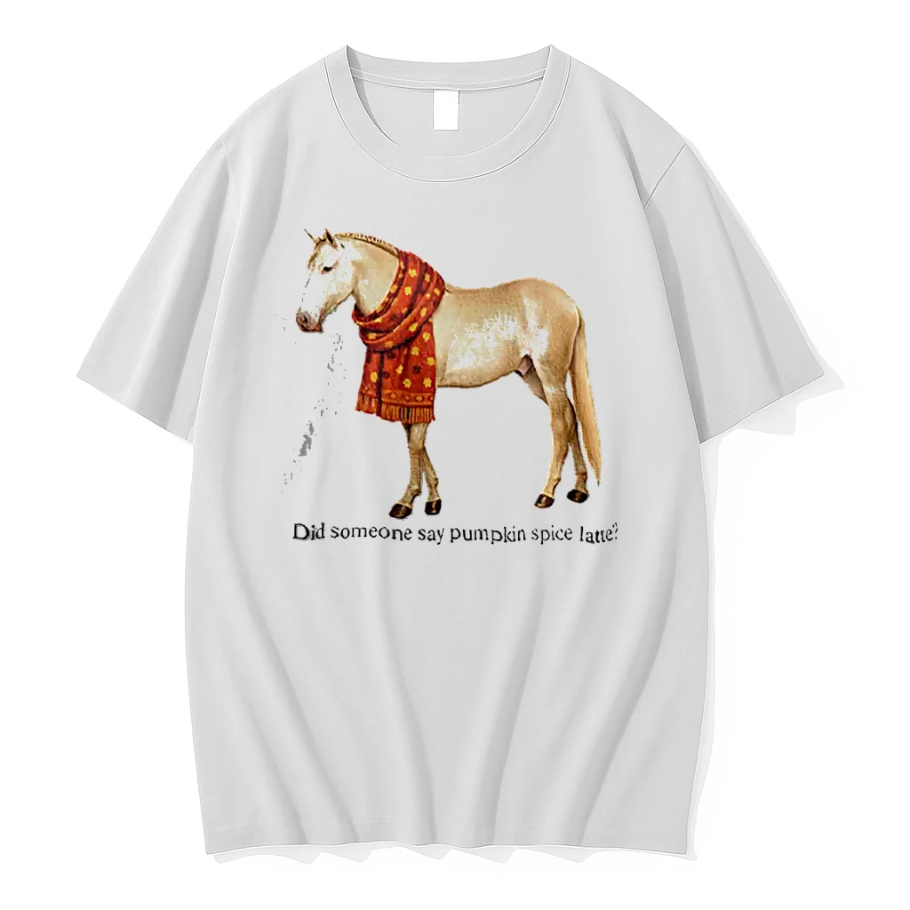 Officials Horse With Autumn Leaf Scarf Did Someone Say Pumpkin Spice Latte T Shirt Sweater Hoodie