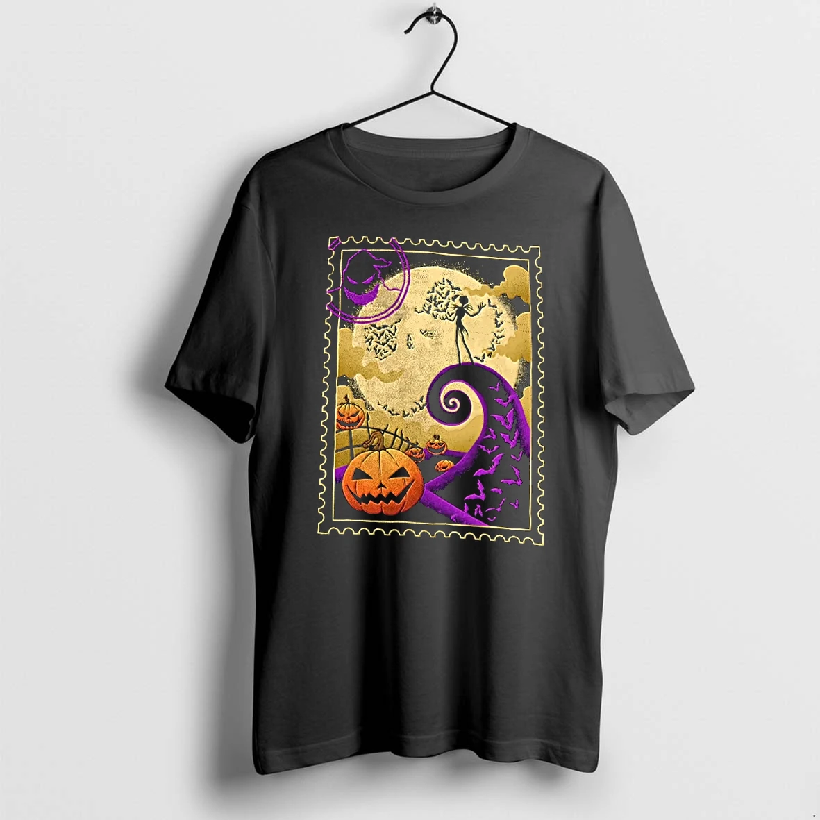 Officials Jack Skellington The Nightmare Before Christmas Oogie Boogie Stamp T Shirt Sweater Hoodie
