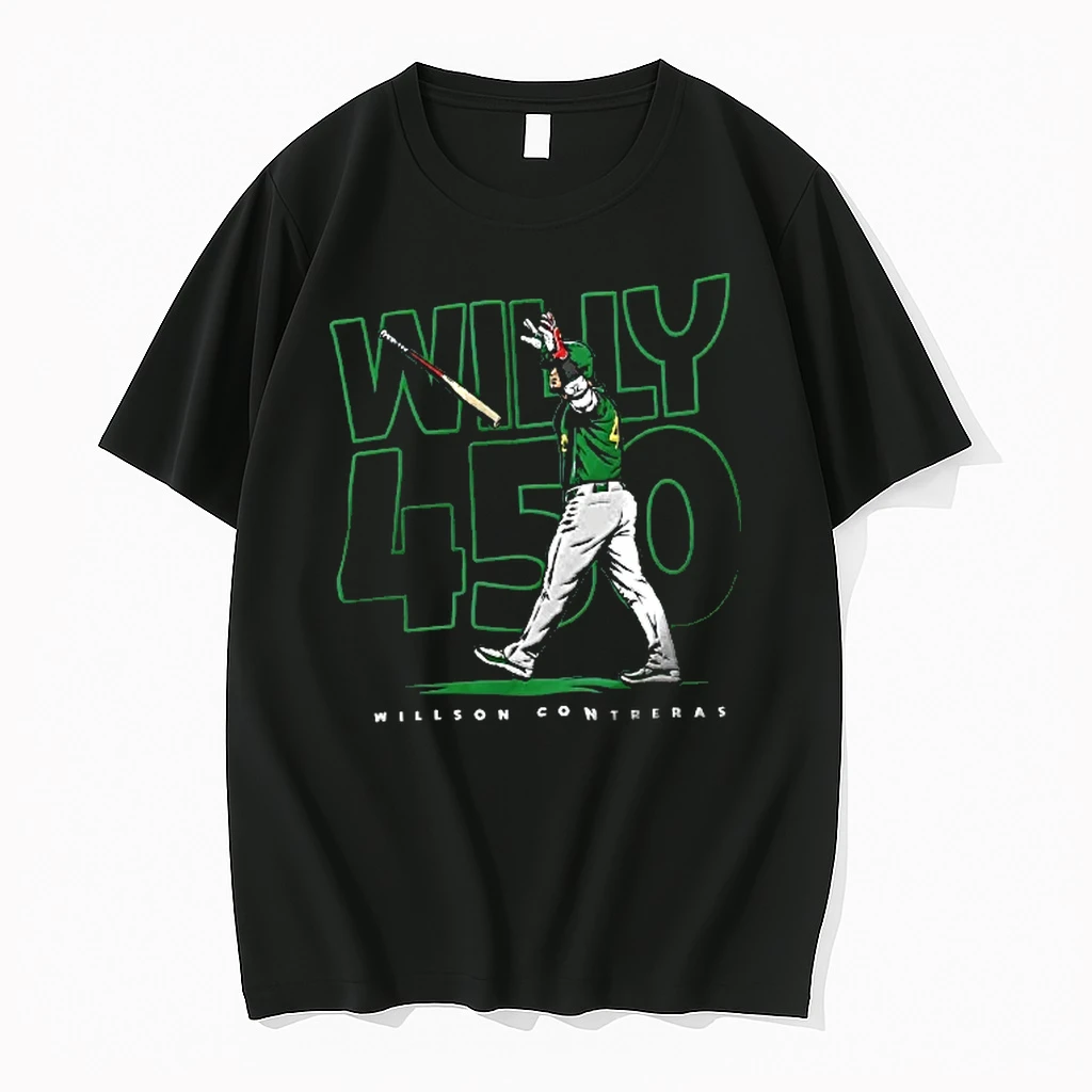 Officials Willson Contreras Willy 450 Baseball Batter Flipping Bat T Shirt Sweater Hoodie