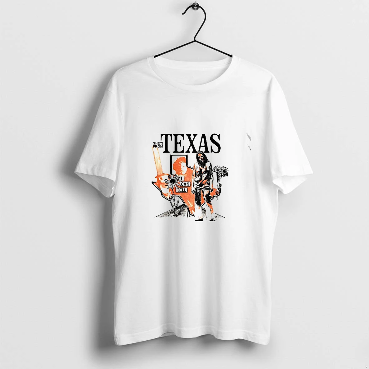Premium Bloody Girl Shes From Texas I Can Tell Tshirts