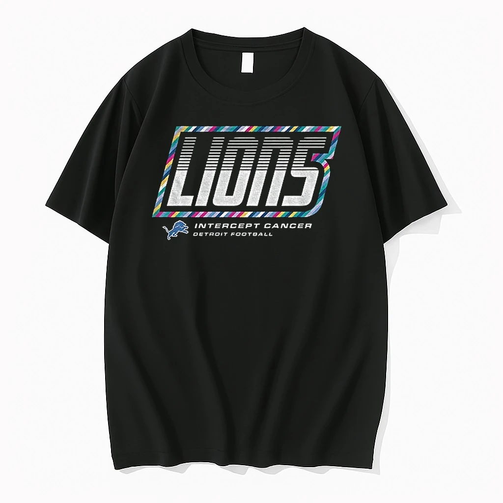 Premium Detroit Lions Intercept Cancer 2026 Nfl Crucial Catch Tshirts