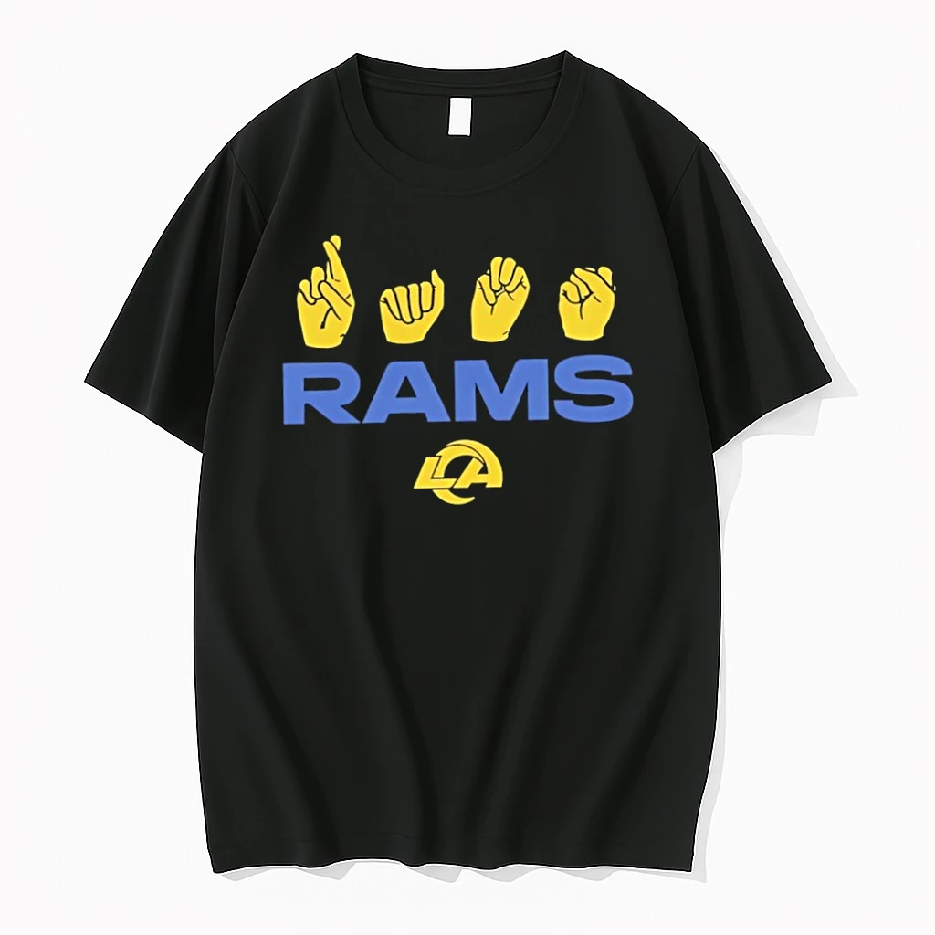 Premium Los Angeles Rams Nfl Asl Collection By Love Sign Tshirts