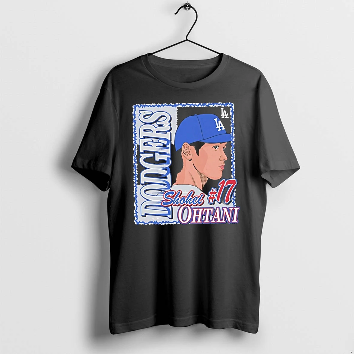 Premium Shohei Ohtani 17 Los Angeles Dodgers Art Graphic Tshirts