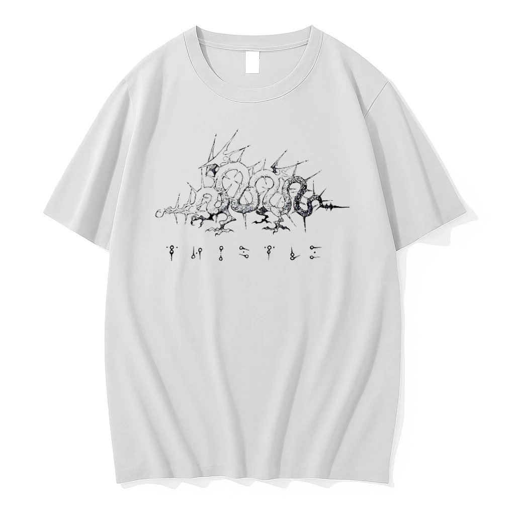 Premium Spiked Dragon With Occult Symbols Gothic Tshirts