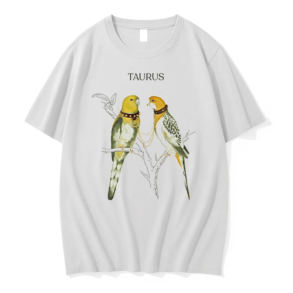 Premium Taurus Parrots Astrology Zodiac Birds Tshirts