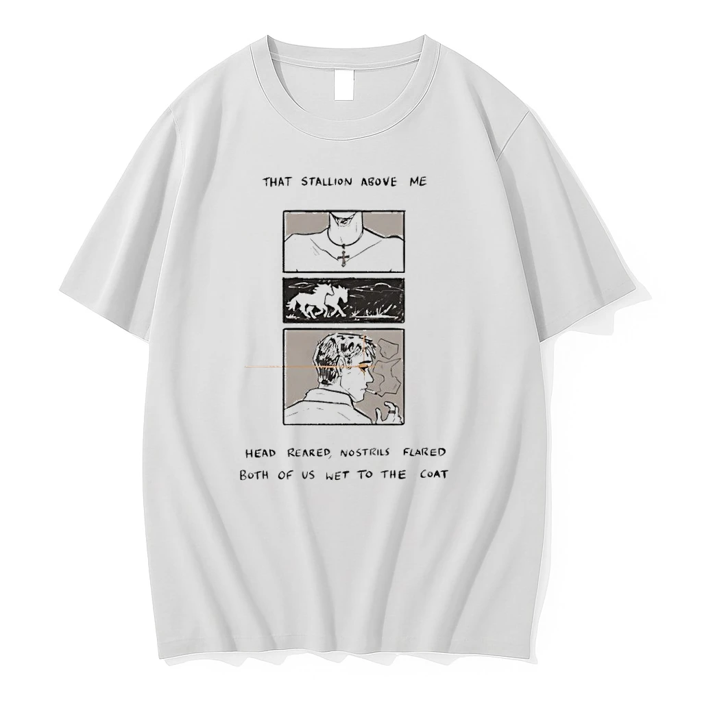 Premium That Stallion Above Me Head Reared Nostrils Flared Both Of Us Wet To The Coat Tshirts