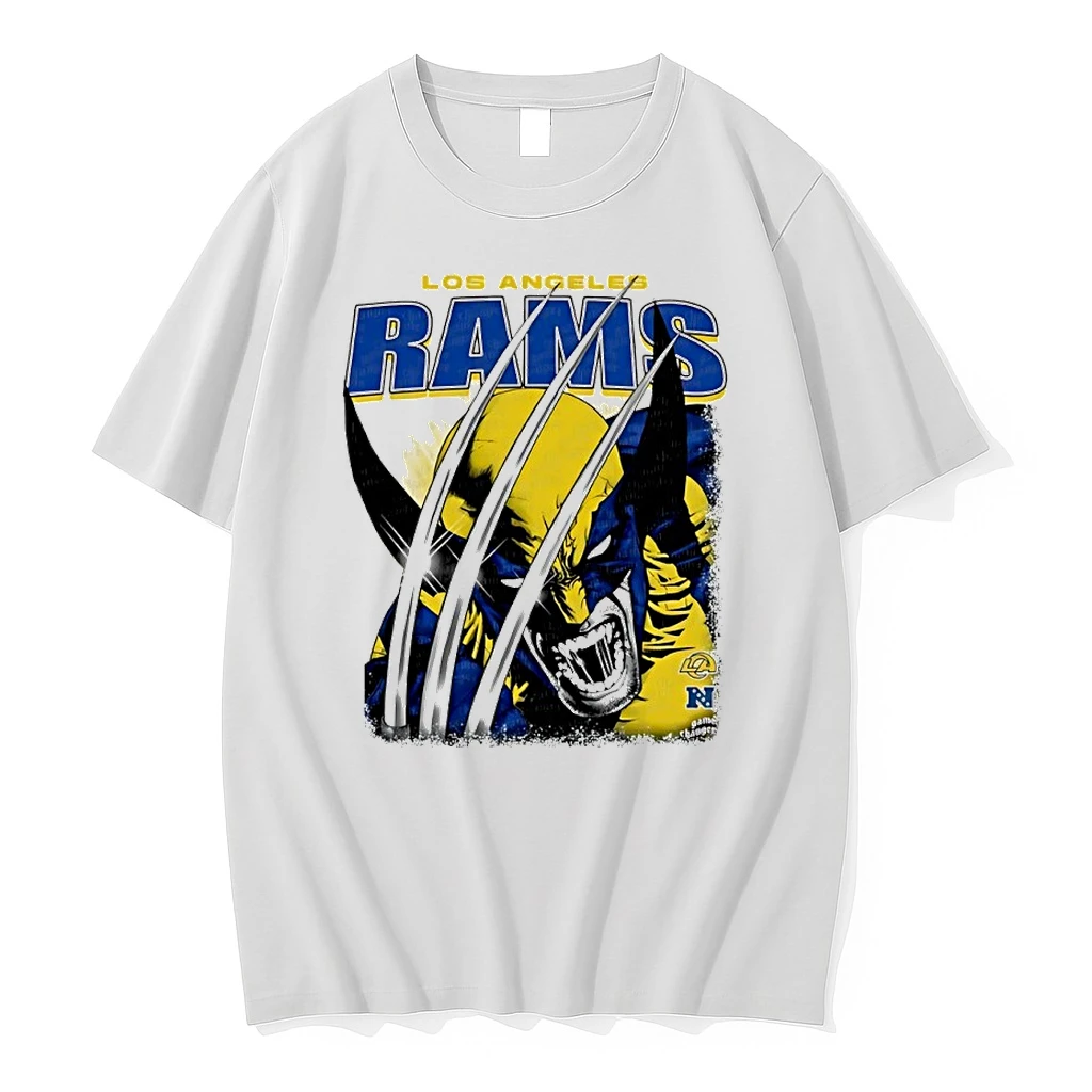 Premium Wolverine X Nfl Los Angeles Rams Football Graphic Tshirts