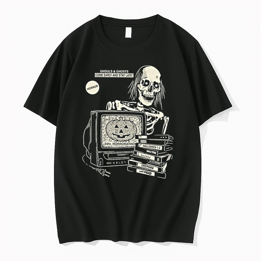 Halloween Horrorathon Ghouls And Ghosts Come Early And Stay Late Movie 0 Tshirts Sweater Hoodie