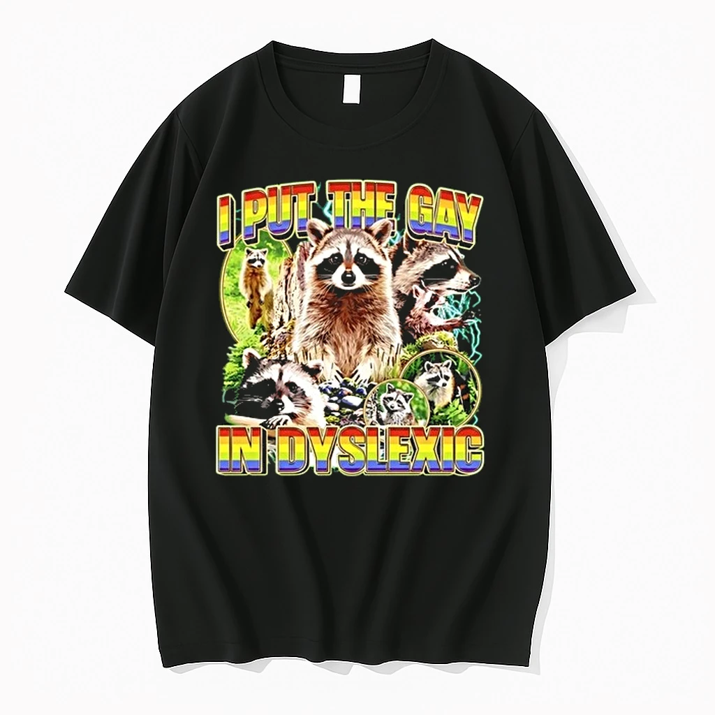 I Put The Gay In Dyslexic Raccoon Lgbtq 0 Tshirts Sweater Hoodie